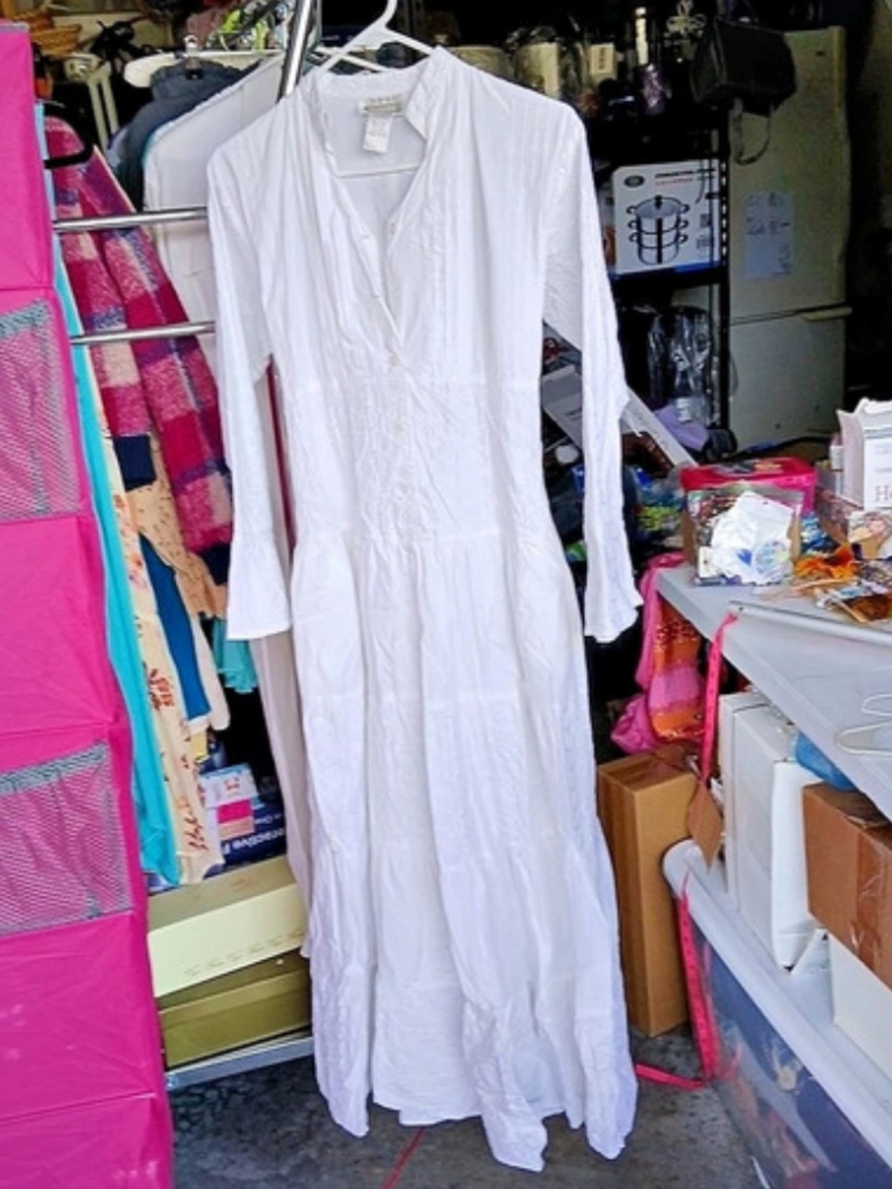 Dressed In White Embroidered Maxi Dress